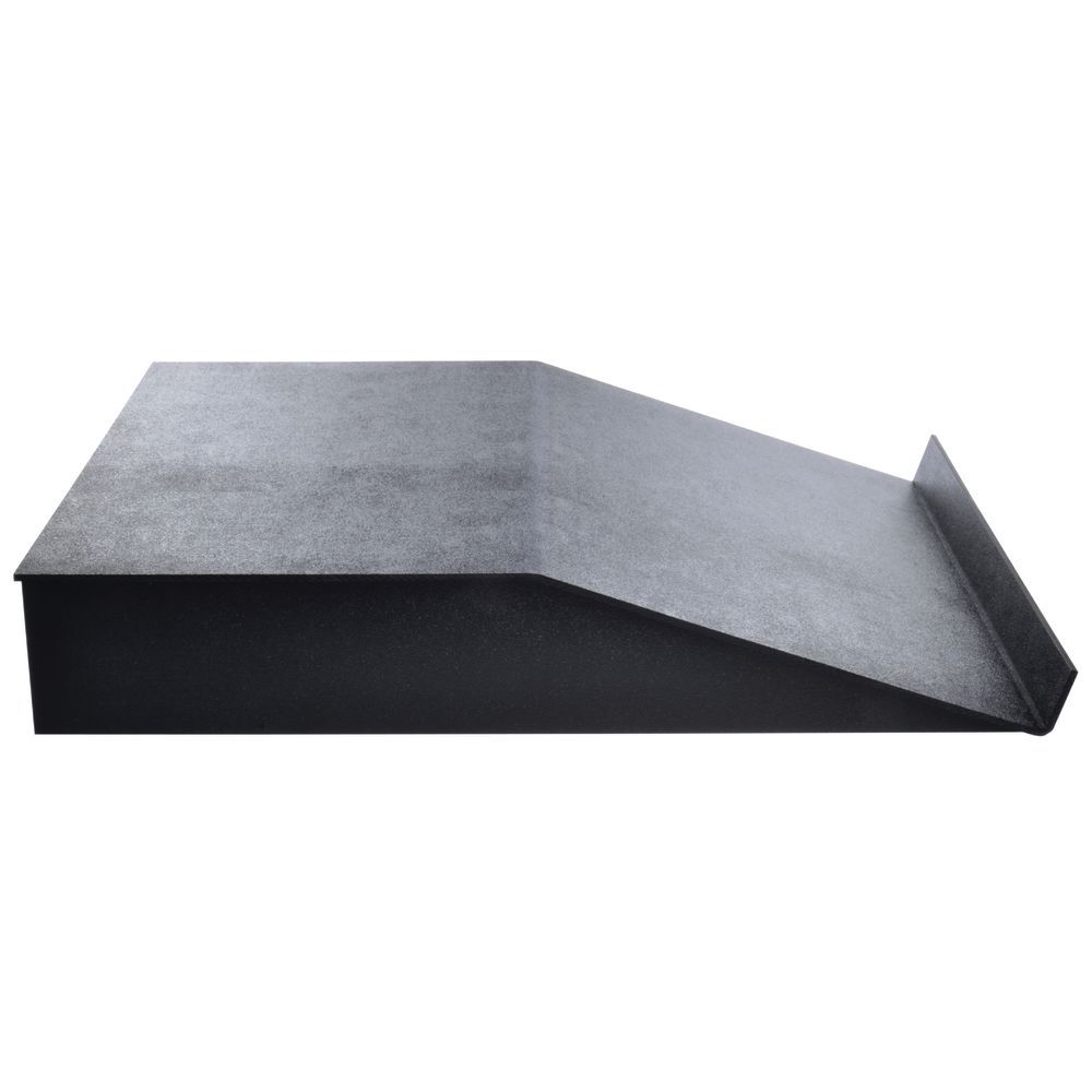 Deli Meat Tray Solid Flat Top Riser 30"L x 24"W x 5"H Black Plastic 