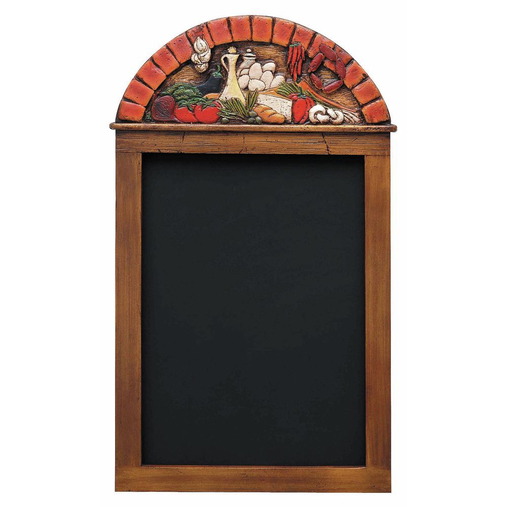 Expressly Hubert Black Chalkboard With Mediterranean Header