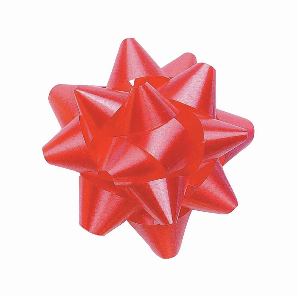 Splendorette Star Gift Bows, Red