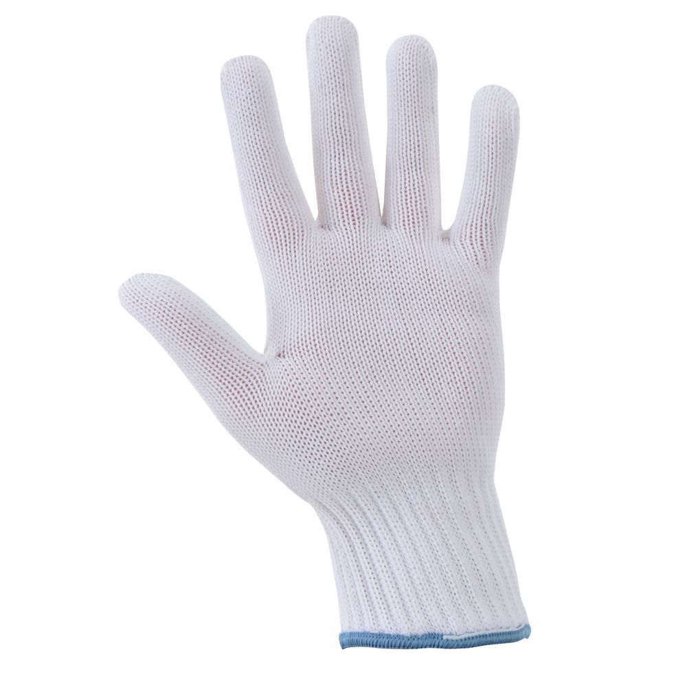 Hubert Protective Gloves White Large ANSI Level 4 Heavy Duty Ambidextrous