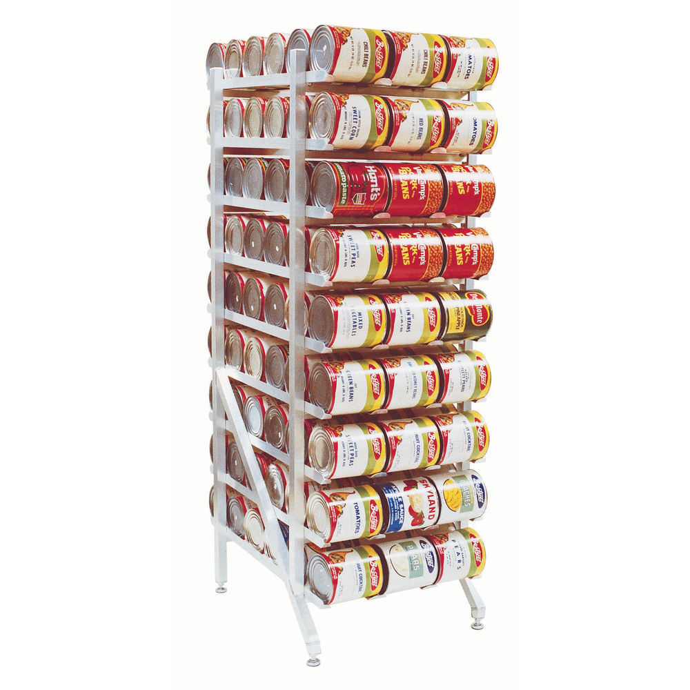 New Age Industrial 1256CK Full Height Mobile Aluminum Can Rack
