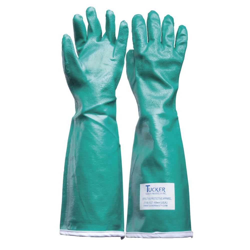 Tucker Safety SteamGlove™ Green Nitrile Large Utility Gloves - 20L