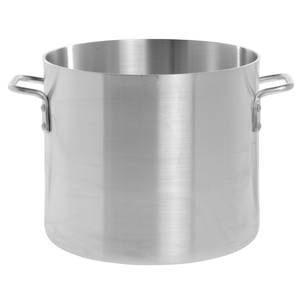 20 qt, 12-3/8 Diameter Stock Pot with Lid, Stainless Steel, Encapsulated  Base, Dishwasher Safe