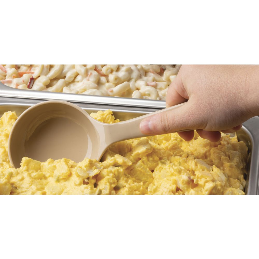 Carlisle Measure Miser® 5 oz Beige Plastic Solid Short Handle Portion  Control Spoon - 7 L