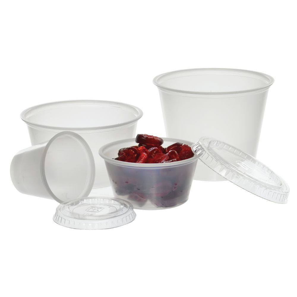 LID, CLEAR, FOR 1 OZ PORTION CUP, PET