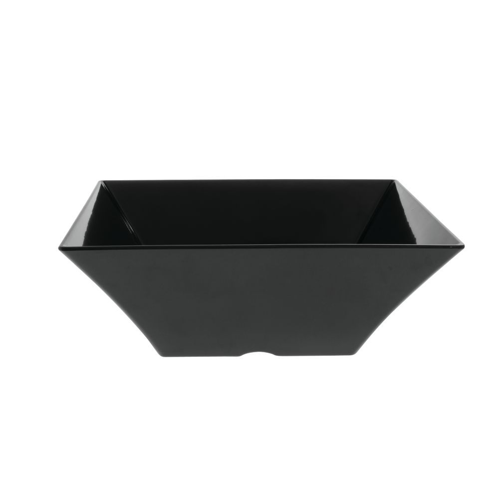 Tablecraft Frostone Square Bowl in Black Melamine with Volume Capacity of 420oz 15 3/4&#34;L x 4"H