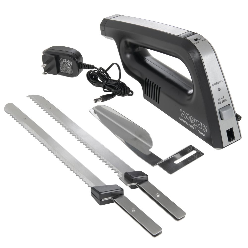 Cordless Electric Knife with Dual Serrated Blades