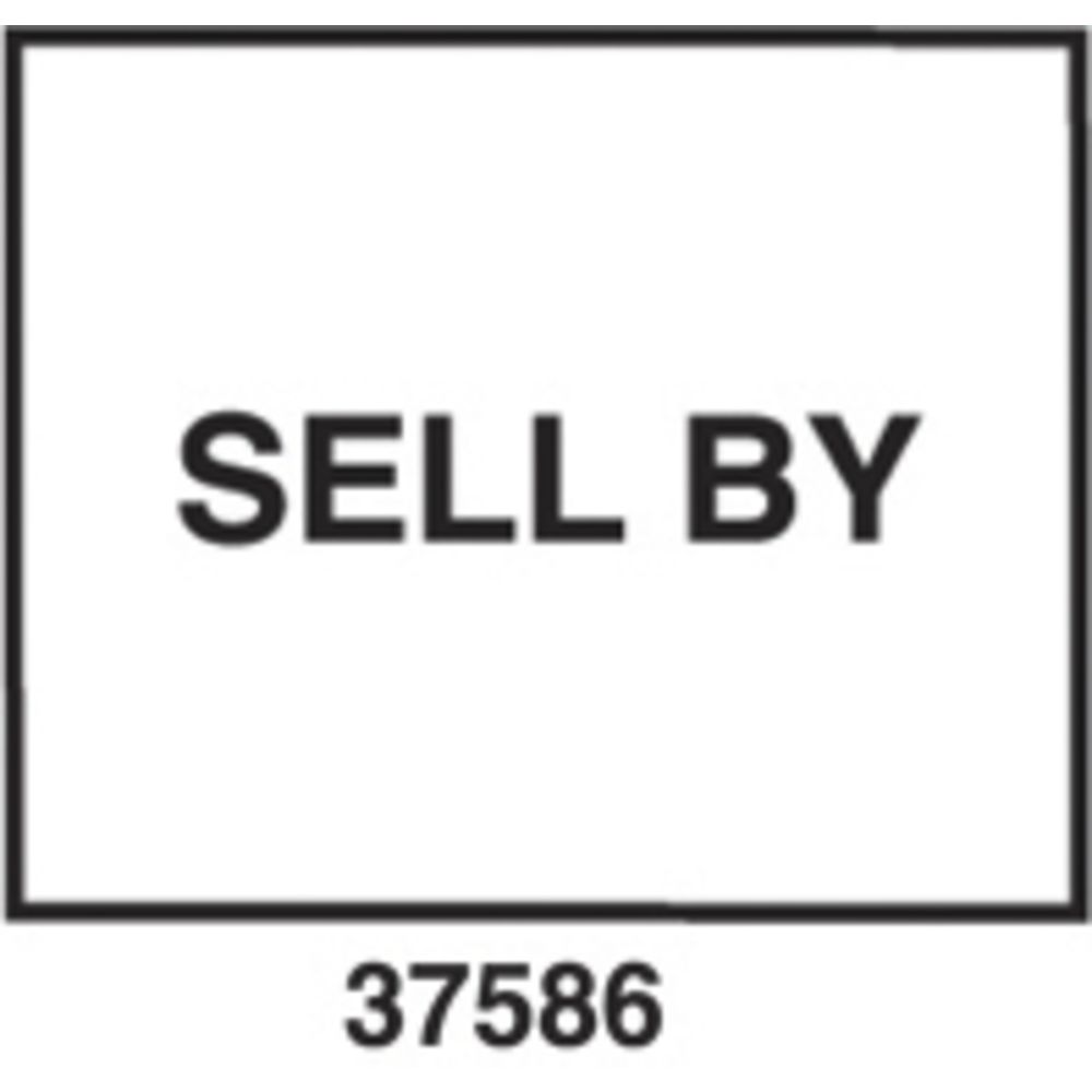 LABEL, WHITE W/SELL BY BLK POS. 1136