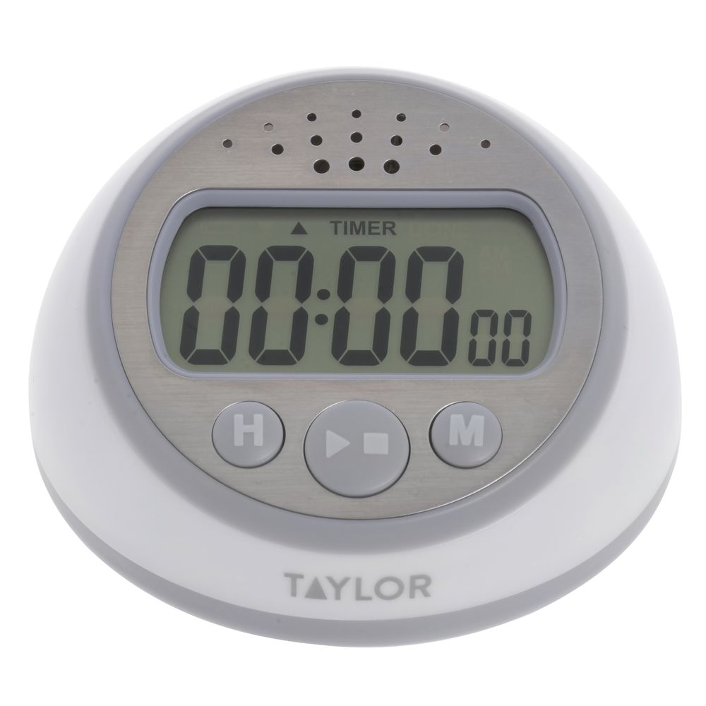 Taylor White Plastic Continuous Ring Digital Timer / Clock - 3 1/2