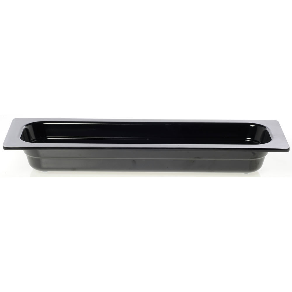 Cold Food Pan in Black Half Size Long