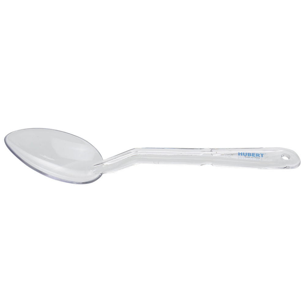 SPOON, 11"SOLID, POLYCARB, CLEAR, HUBERT
