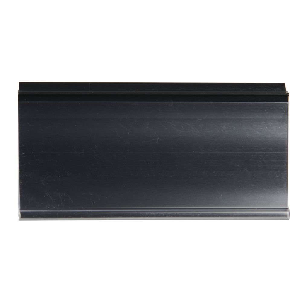 HUBERT® Black Plastic Double Wire Ticket Molding - 29 1/2L x 1 1/4H