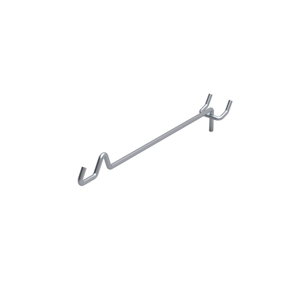 8" White Gridwall Hooks