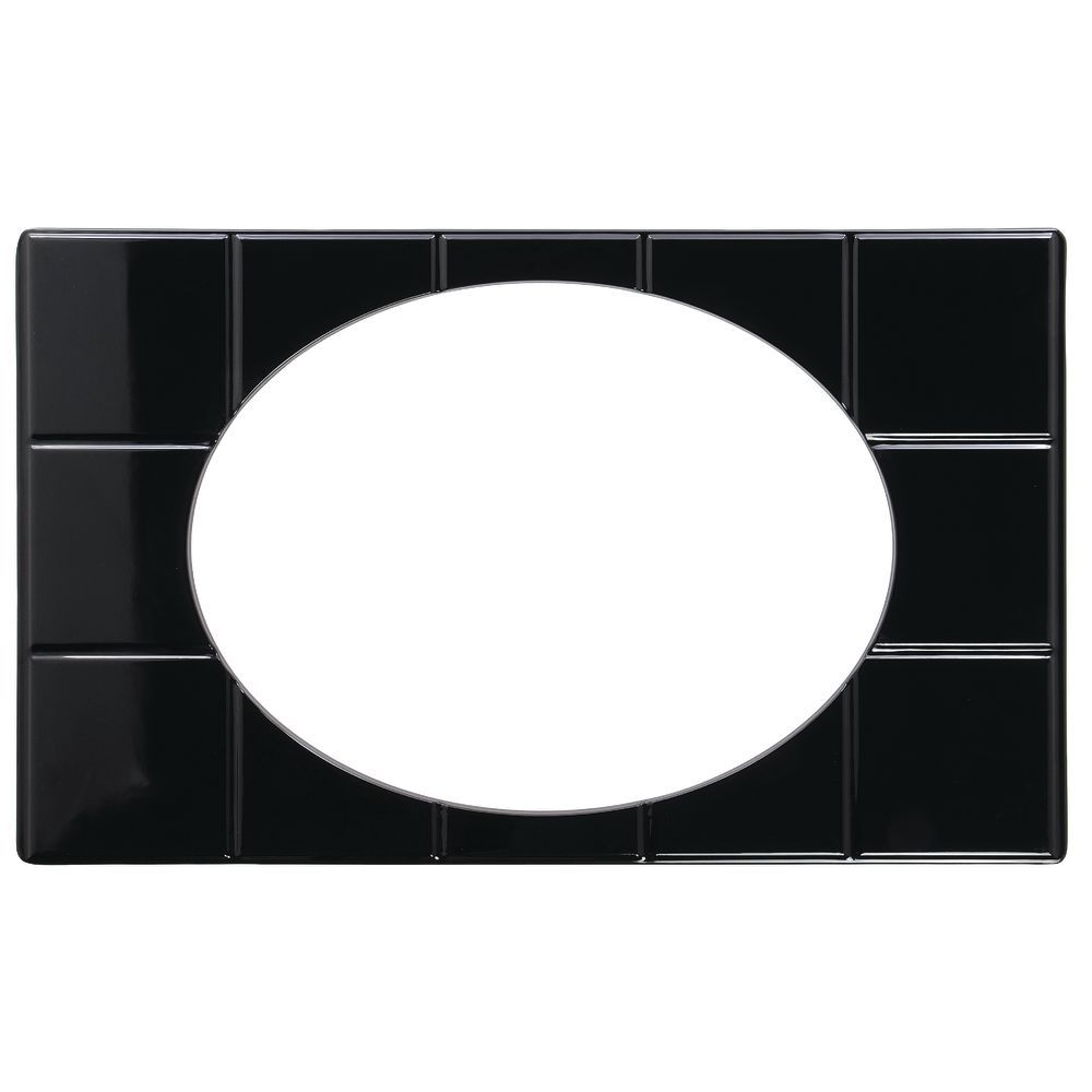 Melamine Food Bar Tile Full Size with 1 Cutout for #59661  in Black  21 1/2"L x 13 1/8"W