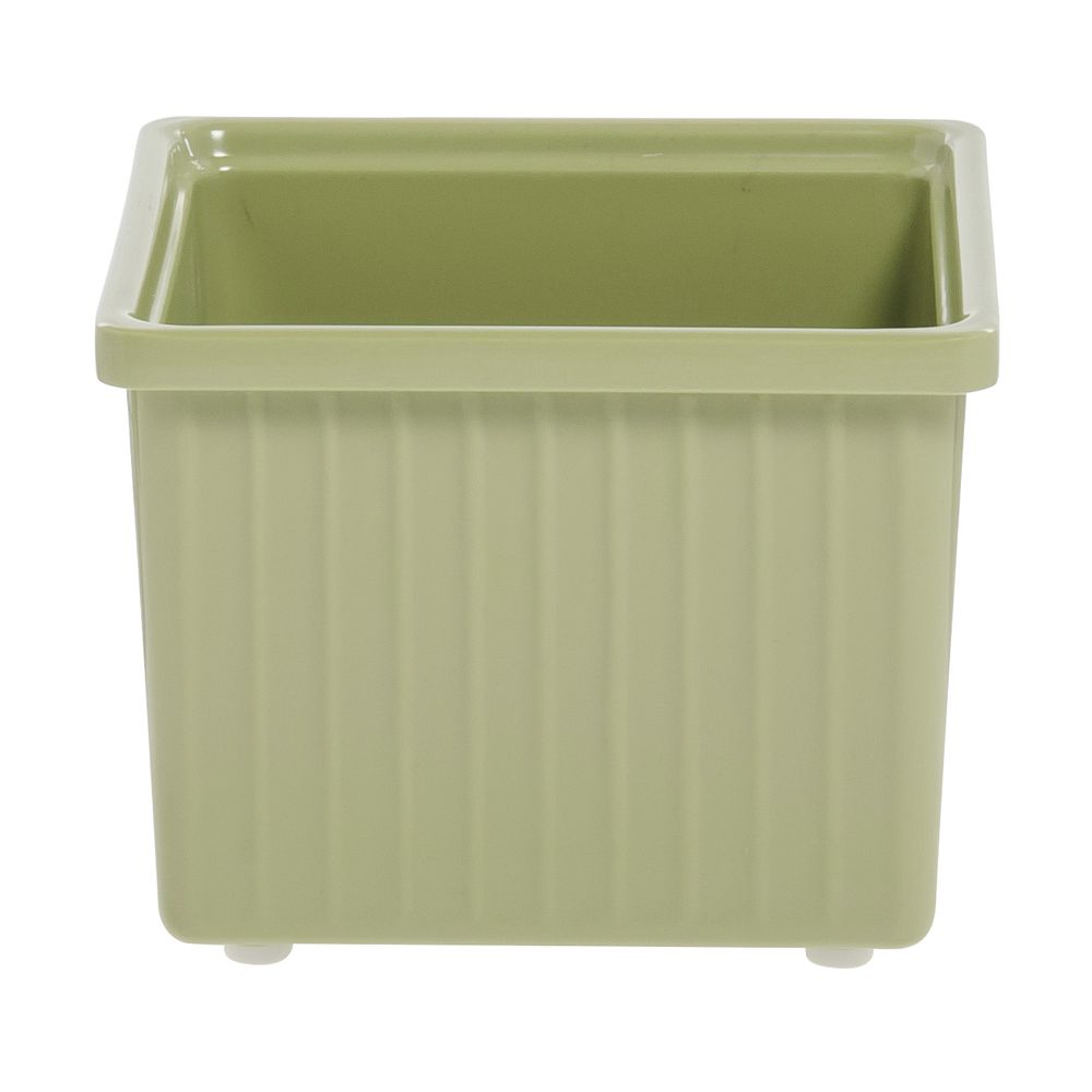 Expressly Hubert&#174; Melamine Bowl Willow Green 6" Square x 4 3/4"H |Expressly Hubert&#174; Melamine Bowl Willow Green 6" Square x 4 3/4"H 
