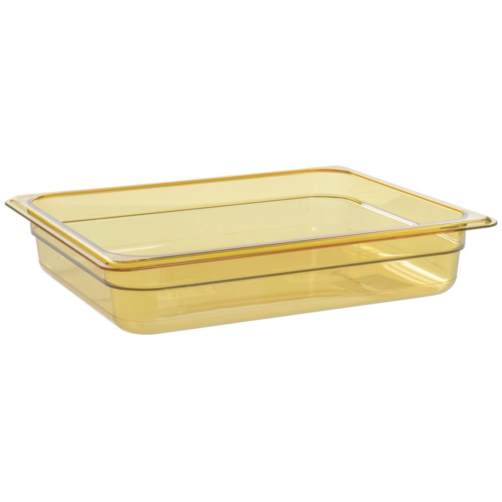 Cambro 1/2 Size Microwave Pan, 4d - Amber | 24HP150