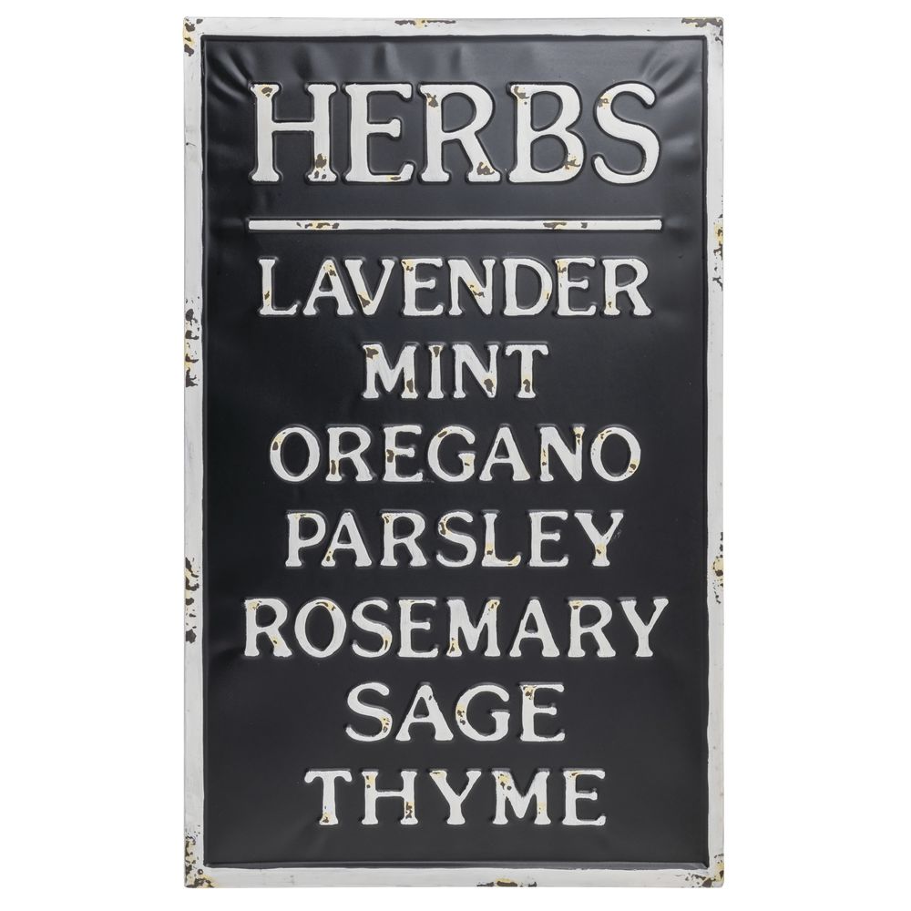 Mteal Herb Sign