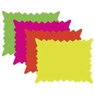 Rectangular Starburst Ready Flow Rectangular Assorted Fluorescent Starburst Sign Cards - 7