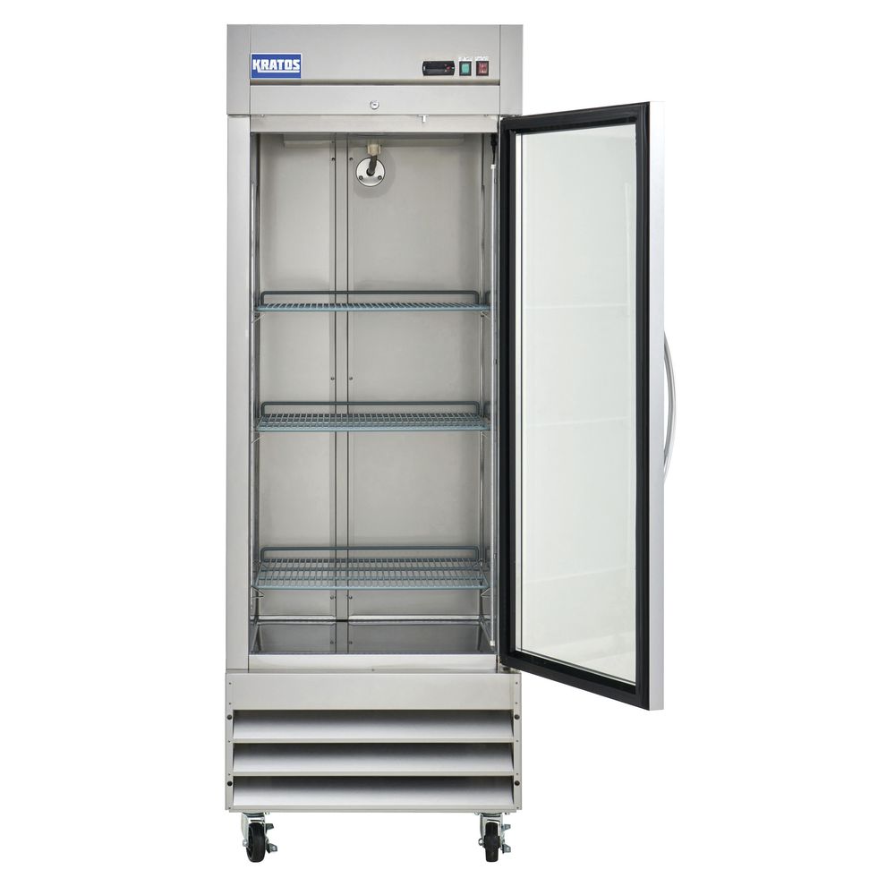 Kratos 67K-007 Glass One-Door Reach-In 23 Cu. Ft. Refrigerator Kratos 67K-007 Glass One-Door Reach-In 23 Cu. Ft. Refrigerator