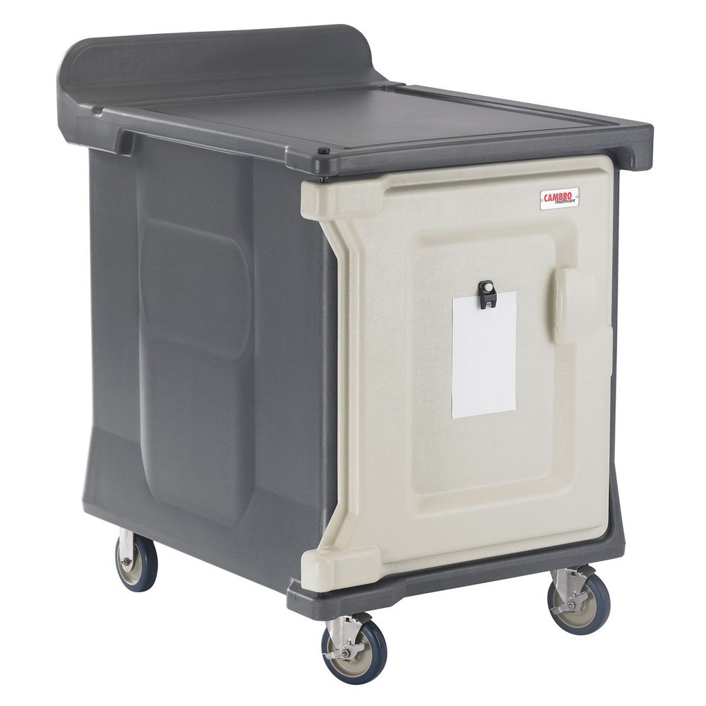 Cambro Granite Grey and Cream Polyethylene Low Profile Meal Delivery ...