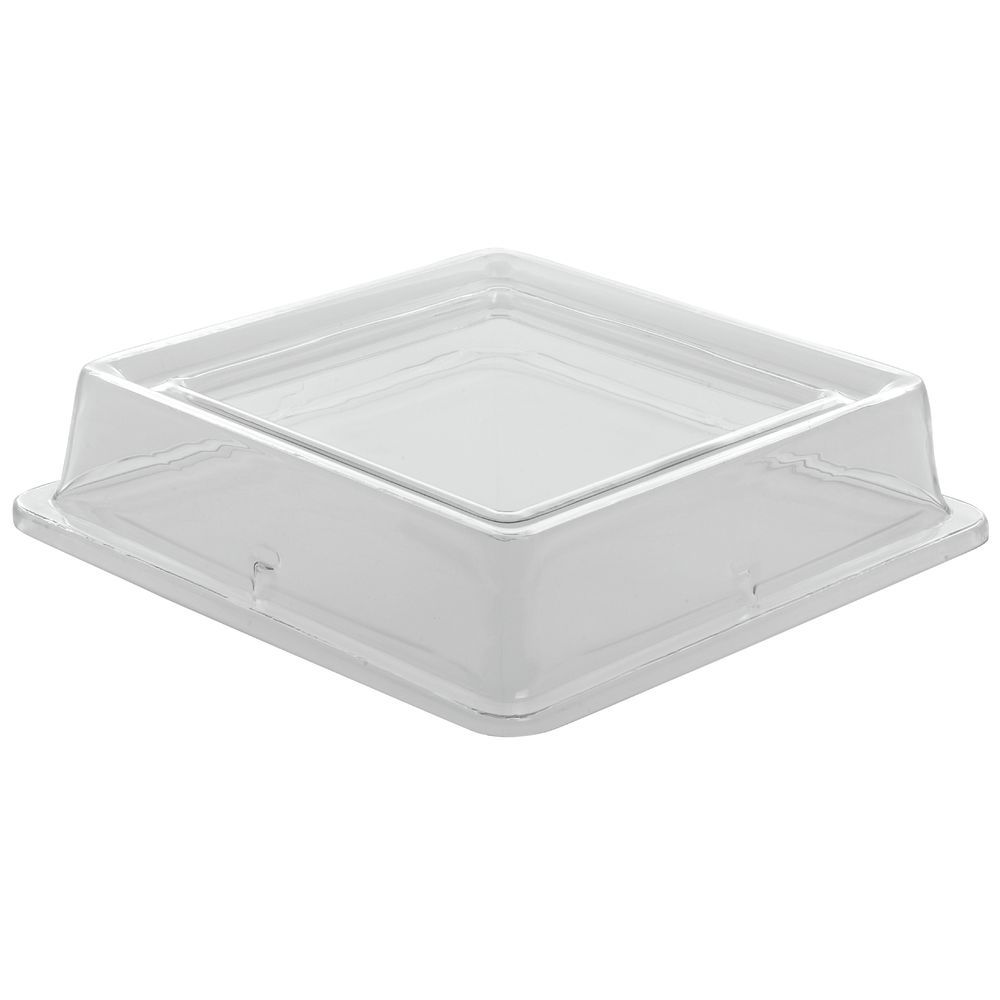 HUBERT® Clear Plastic Lid For Melamine Two-Tone Platter - 12 1/2