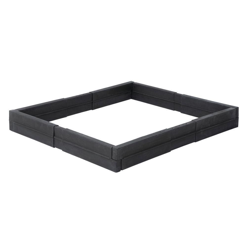 Mason Ways Black Plastic Indestructible Pallet Guard Set - 48L x 40w x 5  1/4H