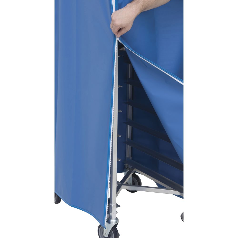 28L x 23W x 64H Coverall Worcester Pan Rack Cover Blue Vinyl
