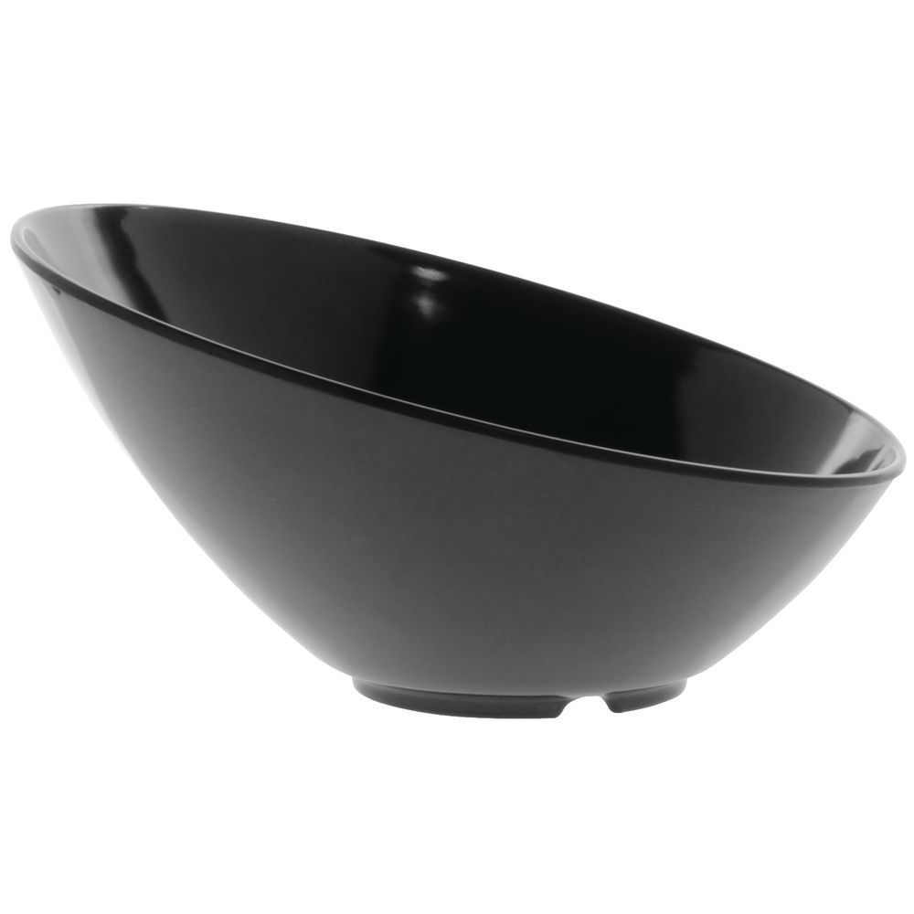 G.E.T. Melamine Bowl Cascading Round in Black 60 oz  12"D  x  6 1/4"H