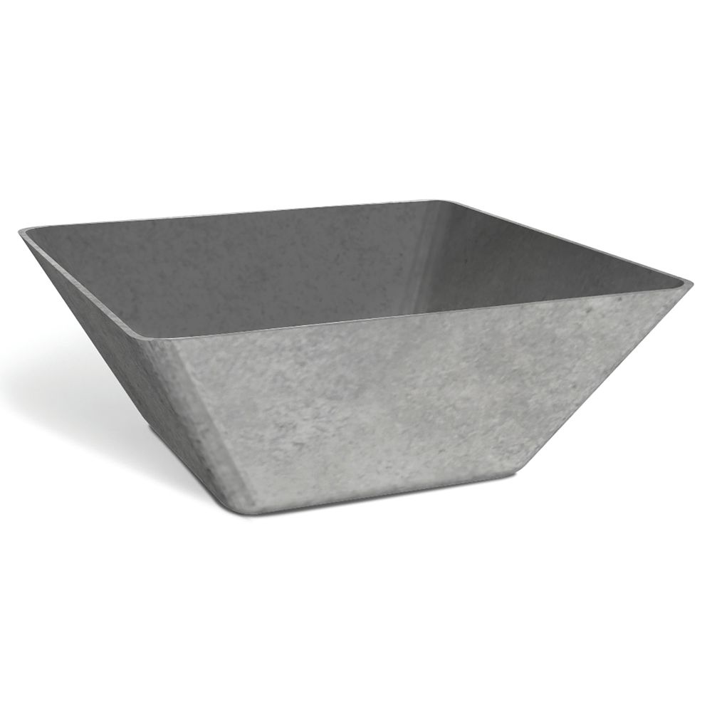 FOH® 21 oz Stainless Square Bowl With Antiqued Finish