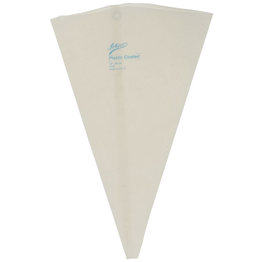 Ateco White Fabric Pastry Bag with Polyurethane Coating - 18