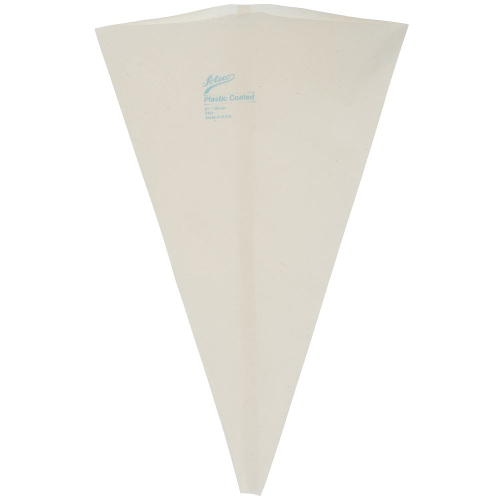 Ateco White Fabric Pastry Bag with Polyurethane Coating - 21