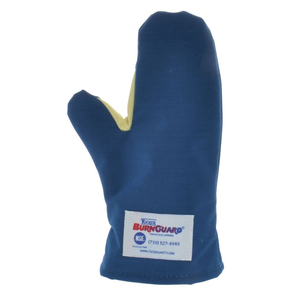 Tucker Safety Burnguard® QuicKlean™ Blue Oven Mitt 18"L