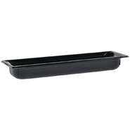Vollrath Super Pan 1/6 Size Black Plastic Food Pan - High-Temp, Durable For Buffets & Kitchens