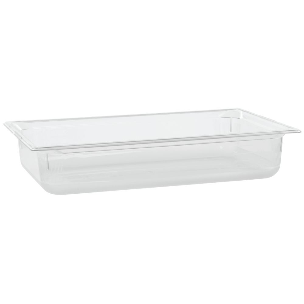 Vollrath Super Pan Plastic Steam Table Pan Low Temp Clear Full Size 4"D 