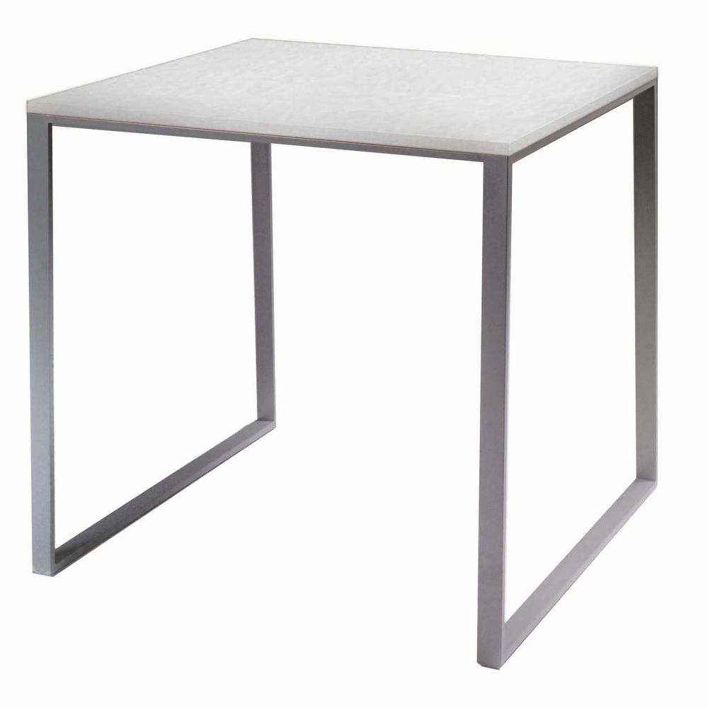 White and Silver Nesting Retail Display Table, Small