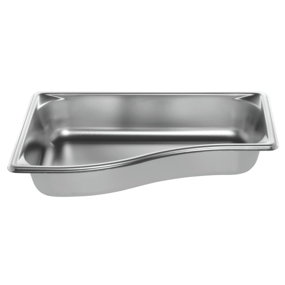 Vollrath Pans Third Size Wild Curved Outer Stainless Steel 12 4/5"L x 6 2/5"W x 2 1/2"H