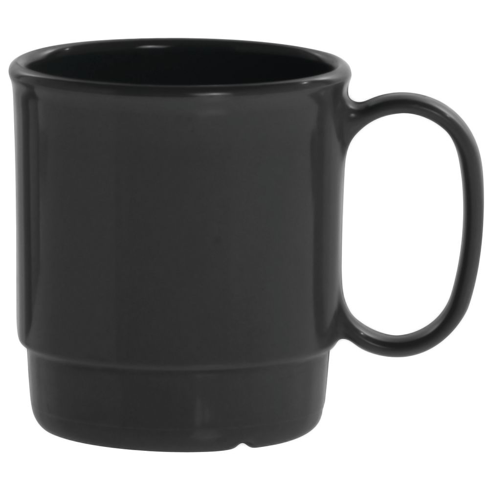 CUP, STACKING, BLACK, 4-1/16"DIA, 7.5 OZ