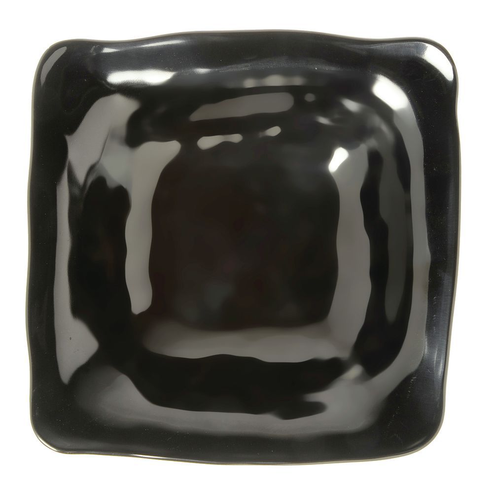 Textured Square Black Bowl Melamine 10 x 10 x 3 (L x W X H)
