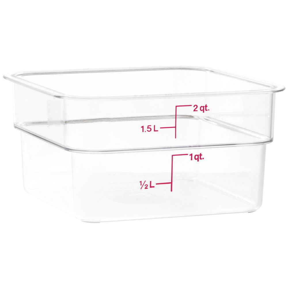 SQUARE CLEAR 2 QT. CONTAINER