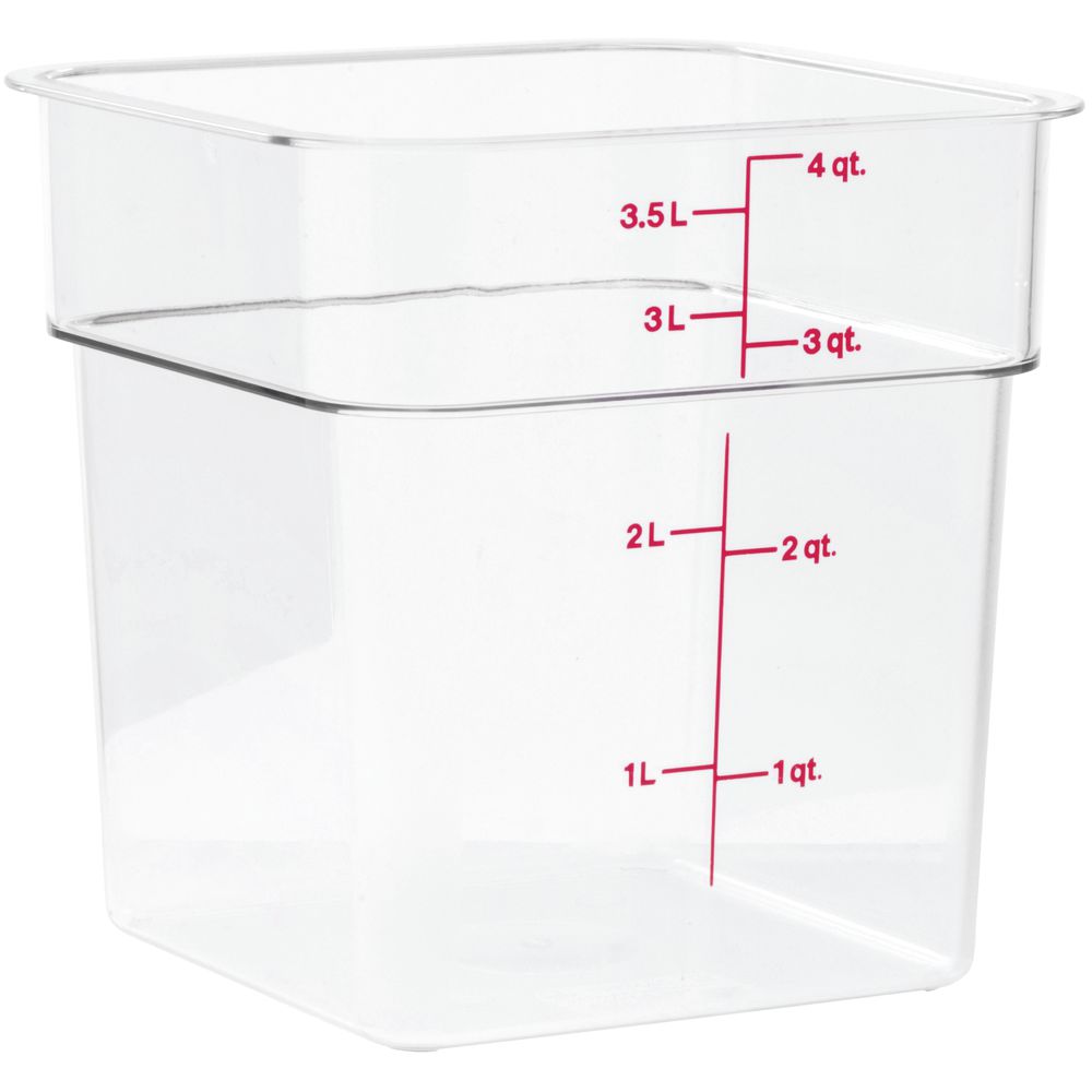 SQUARE CLEAR 4 QT. CONTAINER