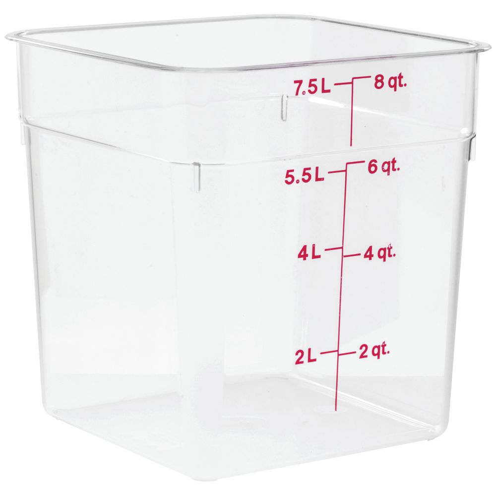 SQUARE CLEAR 8 QT CONTAINER