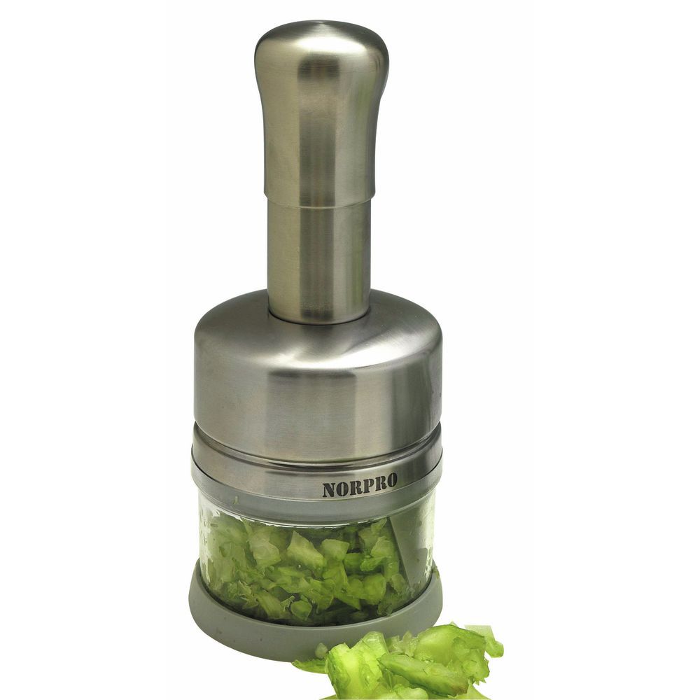 Norpo 1 Cup Stainless Steel Deluxe Food Chopper - 8 1/4Dia