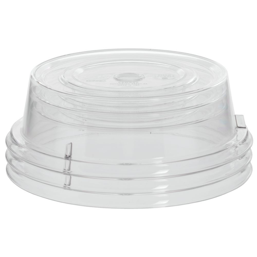 Cambro Plate Cover 10 13/16" Dia x 2 11/16" H Clear Polycarbonate 