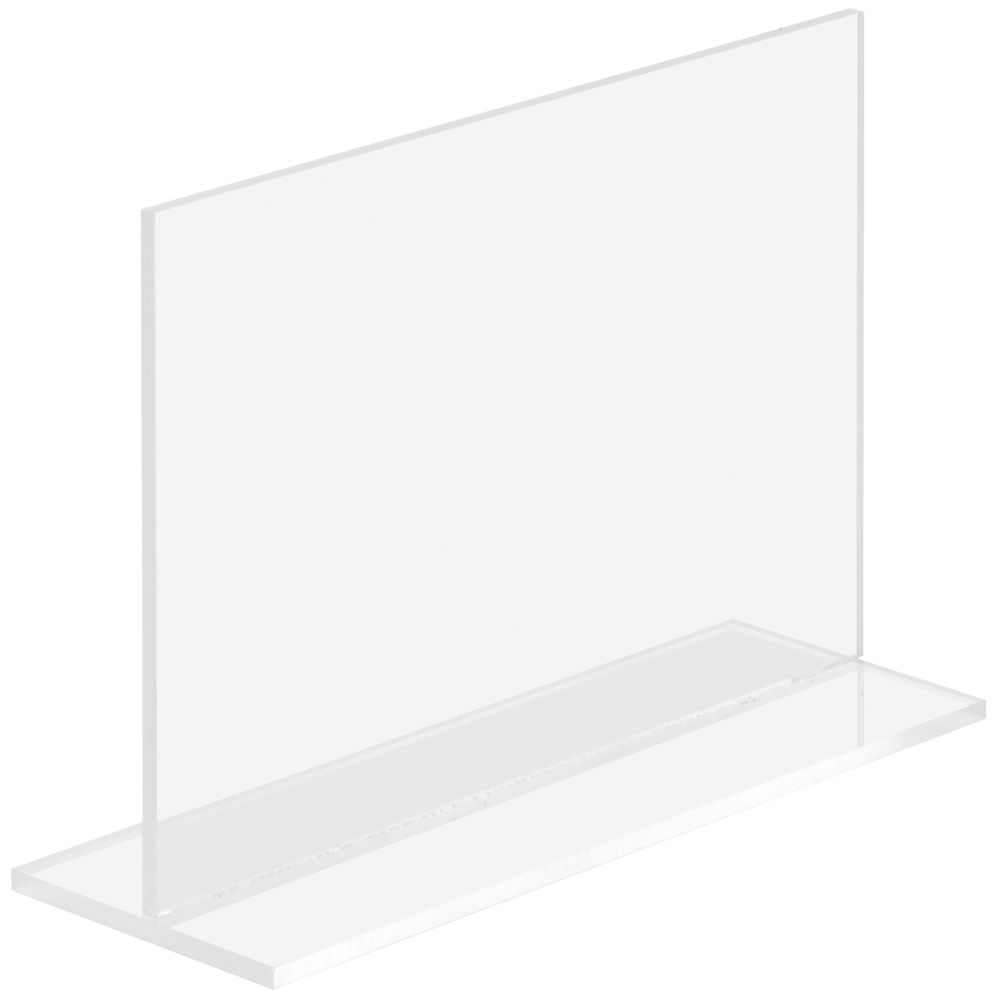 Clear Acrylic T Base Divider Is 5 1/4"W x 3 7/8"H