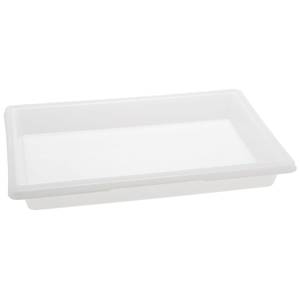 Rubbermaid FG350100WHT White Polyethylene Food Storage Box - 26 x