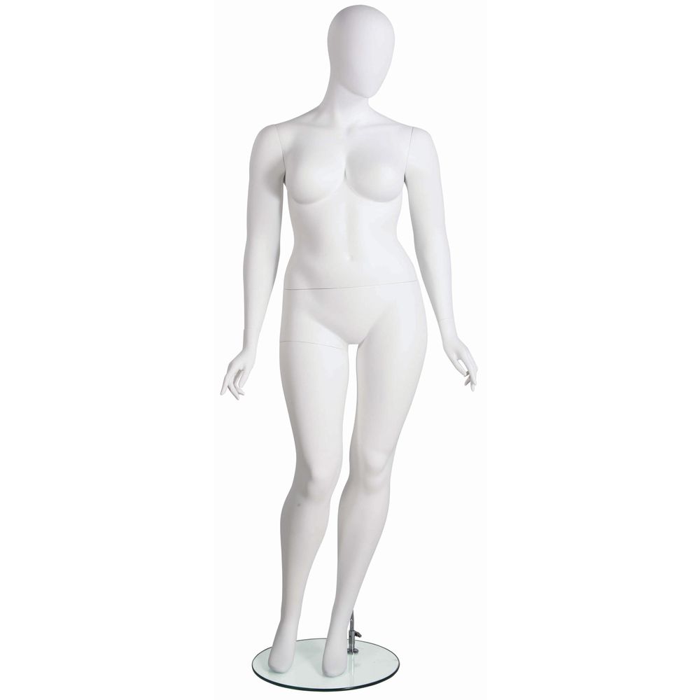 6 ft 1 in PLUS SIZE Female Mannequin Abstract Head PLUS BODY TORSO FORM  PLUS-44