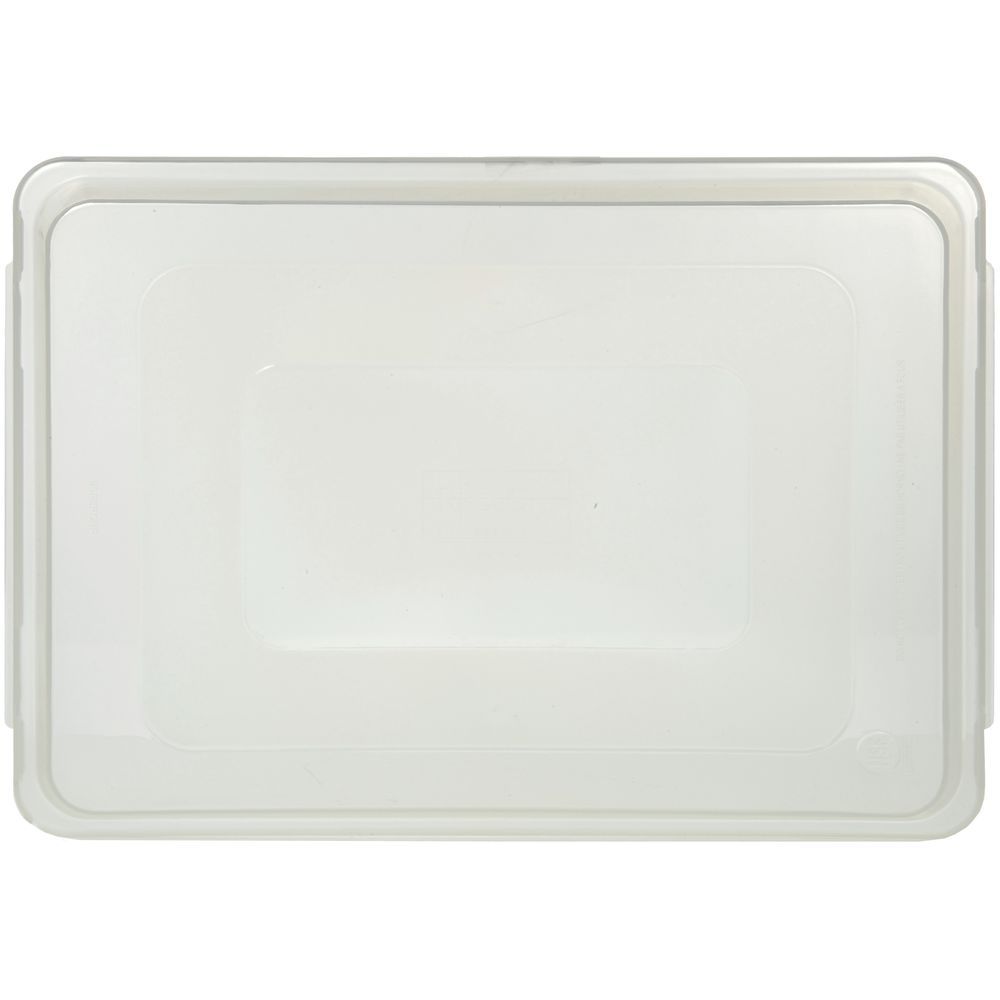 focus translucent polypropylene sheet pan cover 18l x 13w x 1 1 2h half sheet pan covers