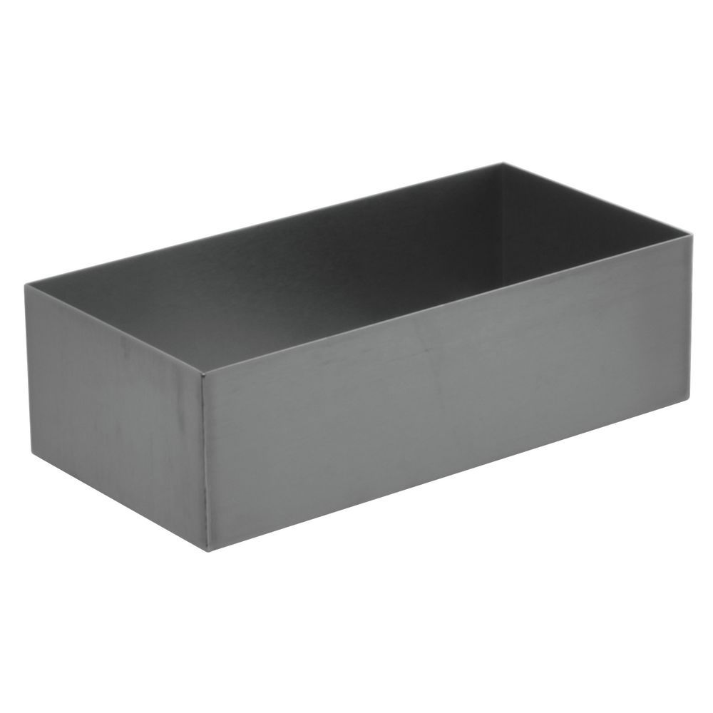 Expressly ® Modular Straight-Sided White Melamine Pan - 6"L X 6 2 X 3h