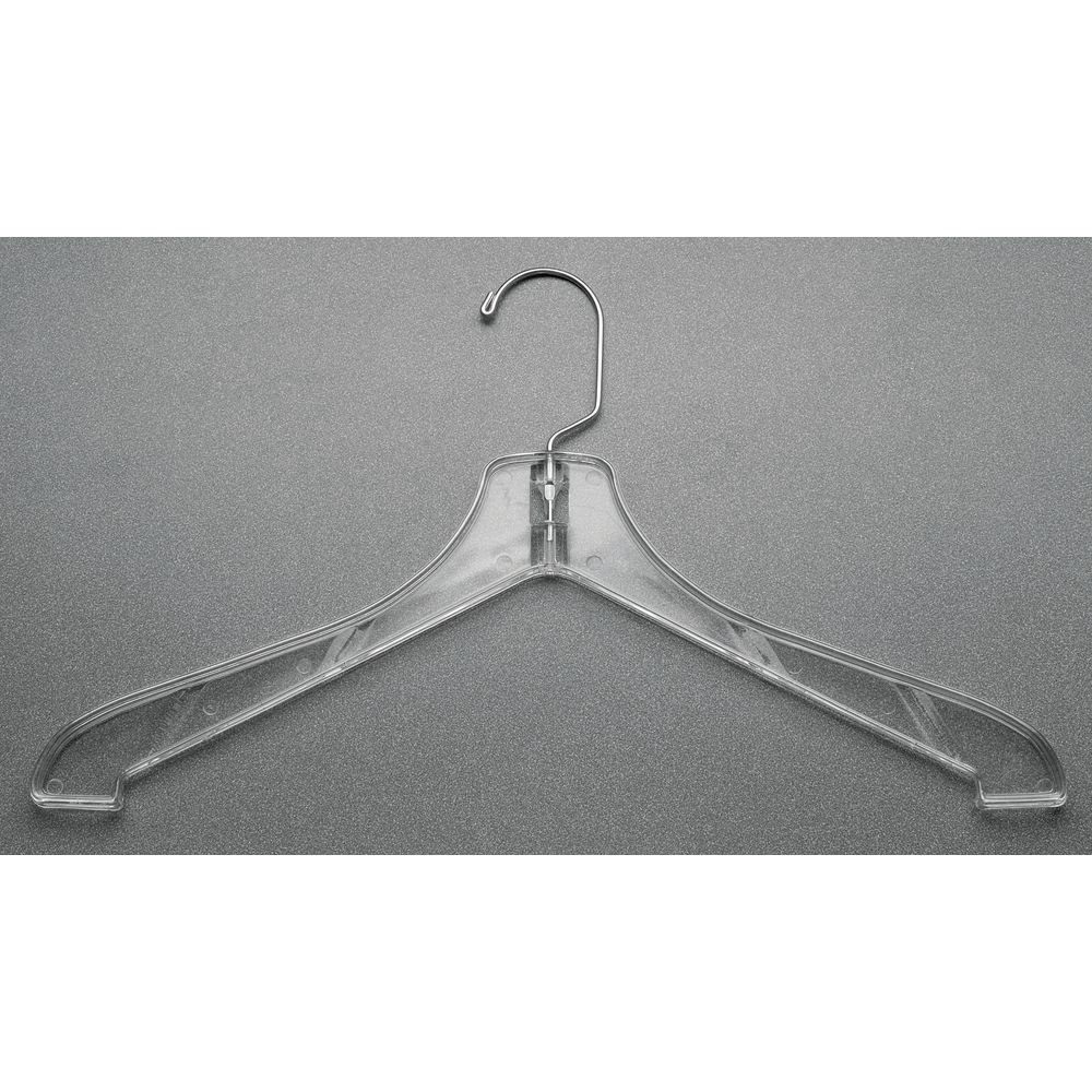Hubert 17 inch White Heavy Duty Top Hangers