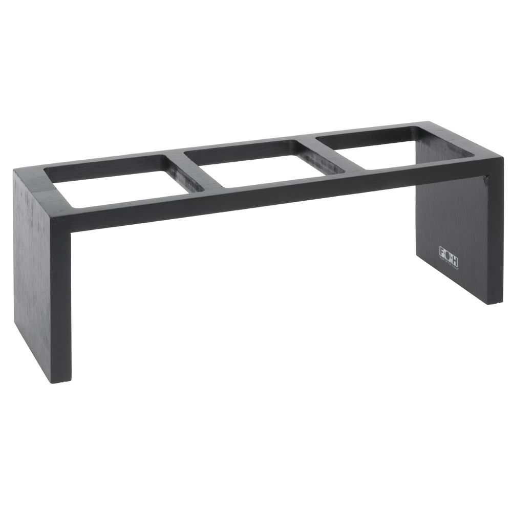 FOH Mod® Rectangular Black Bamboo Pot Holder - 13 1/2